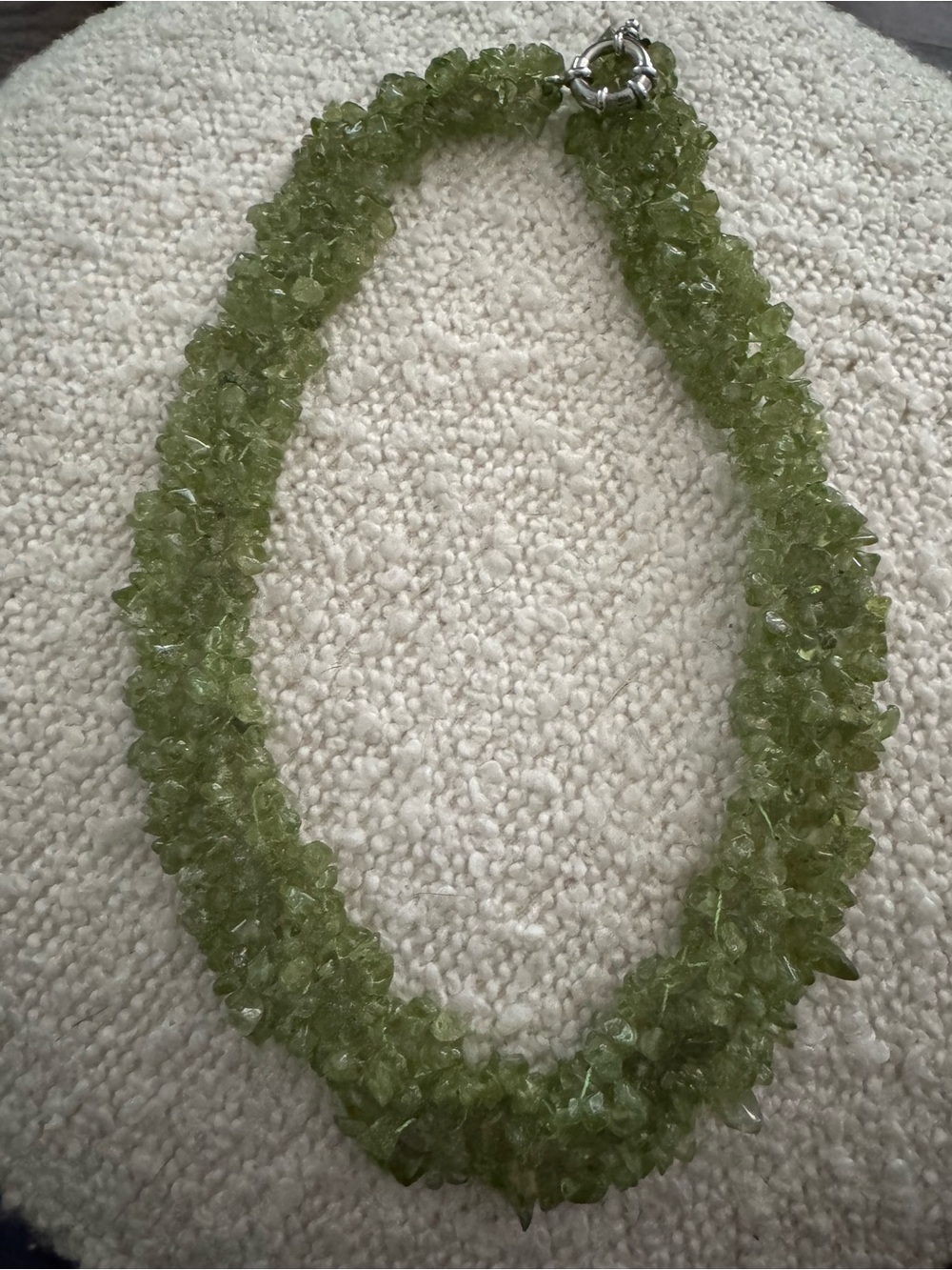 Green Peridot Chip Necklace - Women Jewelry